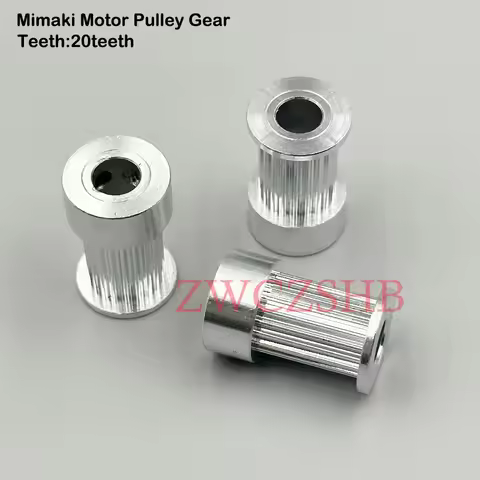 2PCS Mimaki JV33 Motor Pulley Gear JV3 for Mimaki JV33 JV5 JV22 JV150 JV300 Printer Y Axis Scan Serv