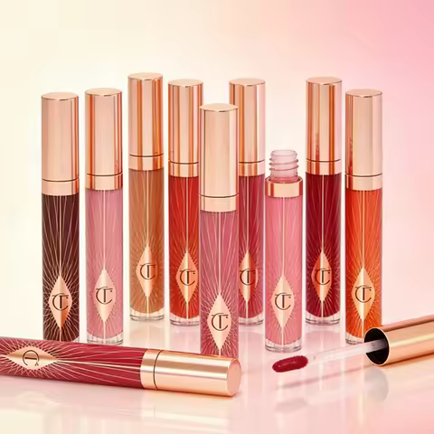 Charlotte Tilbury Sheer Cool-toned Pink Lipstick Lip Gloss Mirror Water Bedside Talk Mirror Lipstick