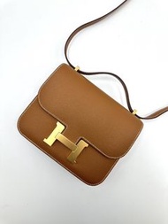HERMES Mini constance 19 - 金棕金 B
