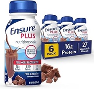 Ensure Plus Nutrition Shake With 16 Grams of Protein, Meal Replacement Shakes, Milk Chocolate, 8 fl 