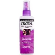 Crystal body Deodorant spray天然礦鹽消臭噴霧/ 體香劑 118 ml  美國熱賣