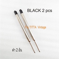 ไส้ปากกาลูกลื่น แบบปากกา Parker หรือ Parker type Ballpoint Refill ได้ 2 อัน เลือกสีได้