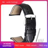 iStrap 18mm 19mm 20mm 21mm 22mm 24mm Black Watch Strap Genuine Leather Bracelet Brown Watch Band for