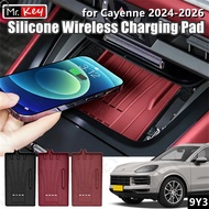 [Mr.Key]Silicone Wireless Charging Anti-slip Pad For New Porsche Cayenne 9Y3 Dustproof Interior Barr