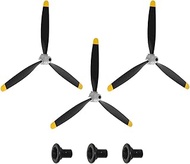 RCkuler 3 Sets of 3-Blade Propeller Spare RC Plane Propellers, Compatible for Volantexrc 4 Channel F
