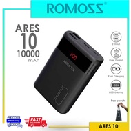 Powerbank ROMOSS ARES 10 ,10000mAh Portable Charger Powerbank, 2 Input Led Display Easy to Fit Powerbank-1 Year Warranty