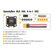 [mvcxb] SpeedyBee F405 V3/V4 FC ESC Stack 3-6S Lipo Flight Control BLS 50A/55A 4 in 1 ESC 30x30 Blue