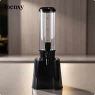 Ioensy Beer Column Dispenser Transparent Design Tabletop Beer Dispenser Black Finish