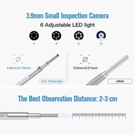 3.9mm 4.5 Inch IPS Color Screen Smart Digital Video Otoscope 1MP 1080P HD Lens and Ear Inspection Ca