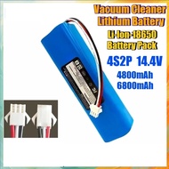 4800mAh/6800mAh Replacement for 4S2P 14.4V Vacuum Cleaner Lithium Battery Rechargeable Battery Pack 