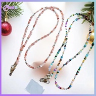 New 1Pcs DIY Accessories Stylish Cute Stone Gem Mobile Phone Crossbody Straps Lanyard Beads Chain Fo