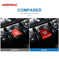 Mini Cooper F54 F55 F56 F57 F60 clubman countryman S pacman Carbon push Start Stop Button Cover lip 