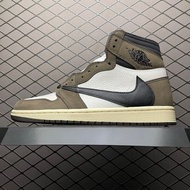 POIZON 現貨 Travis Scott x Jordan 1 High 倒勾 AJ1 CD4487-100