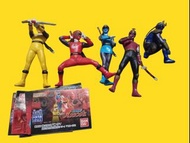 忍風戰隊扭蛋  hg bandai 5隻