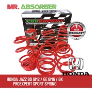 Honda City Jazz GD GM2  GE Gm6 GK GN Hatchback Sport Spring ProExpert