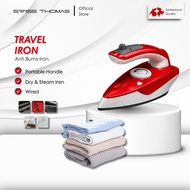 Swiss Thomas Portable Dry & Steam Iron Foldable Handle Mini Travel Iron Fast Heating Friendly Seteri