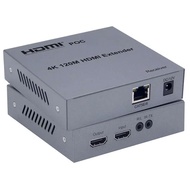 4K 120M HDMI Extender POC Via RJ45 Cat5e Cat6 Ethernet Cable Extender Video Converter for Laptop PC 