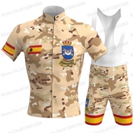 Regulares de Ceuta No. 54 Cycling Jersey Set Summer Spain Camouflage Cycling Clothing Road Bike Suit
