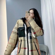 💎Han's house精品服飾💎Burberry 格紋 連帽可拆 防水 羽絨外套 雙面穿 現貨 XS ~ M 原價69000