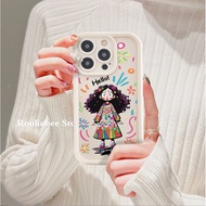 Casing For Samsung A20 A20S A21S A22 M22 A23 A30 Personalized cute graffiti girl mobile phone anti-f