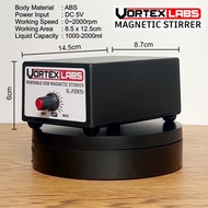 VORTEXLAB Magnetic Stirrer Portable Magnetic Mixer Vortex Mixer pengaduk Cairan Lab - Essential Oil