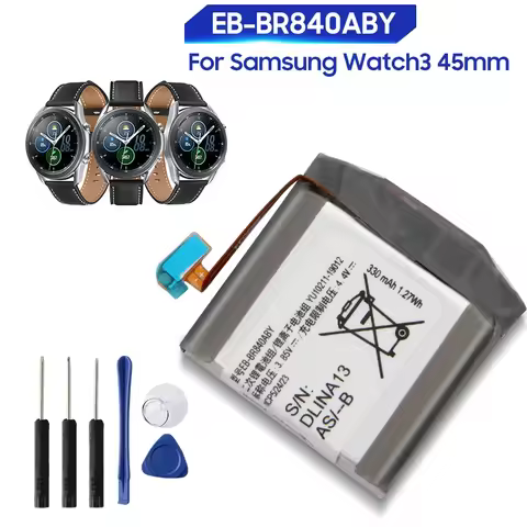 Replacement Battery For Samsung Watch 3 SM-R840 SM-R845F 45mm Watch3 Version EB-BR840ABY Rechargeabl