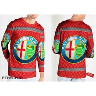 Alfa Romeo Long Sleeve T-Shirt Unisex Polyester Jersey Material