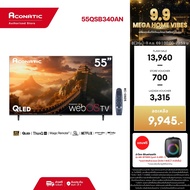 (NEW 2026) Aconatic ทีวี 55 นิ้ว QLED 4K HDR รุ่น 55QSB340AN ระบบปฏิบัติการ WebOS 3.0  Magic Remote 