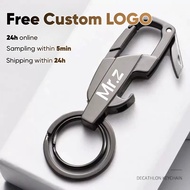 Free Customized Titanium Alloy Lightweight Built in Tool Keychain Customized Car Keychain Portable T