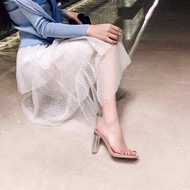 WHOLESALE - SIMPLE 9CM HIGH HEEL SLIPPERS IN 9CM FLAT HEEL IN 3 COLORS