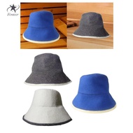 [Fenteer] Wool Sauna Hat Russian Bath Hat Anti Heat Head Protection Accessory Gift Hat for Sauna Sau