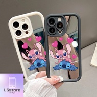 YCSMpinkMirror Casing For Samsung Galaxy A01 A02 A03 A03s A04 A04s A05 A05s A06 Casing Cute Cartoon 