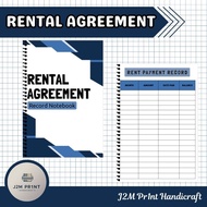 RENTAL AGREEMENT RECORD NOTEBOOK (ENGLISH & TAGALOG VERSION) / A5 / 50 SHEETS BACK-TO-BACK PRINTS)
