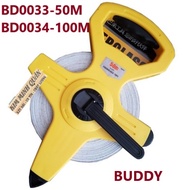 Portable Fiberglass Tape Measure 50m BD0033 & 100m BD0034 BUDDY