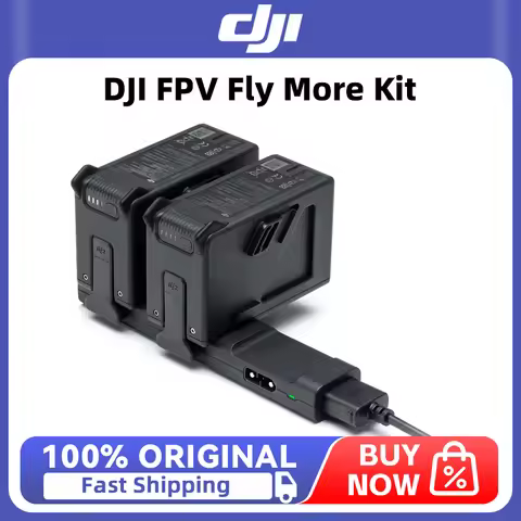 DJI FPV Fly More Kit 44.4 Wh 2000 mAh contains two DJI FPV Batterie DJI FPV Battery Charging Hub for