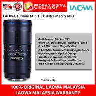 LAOWA 180mm f4.5 1.5X Ultra Macro APO AF SONY FE , NIKON Z , CANON RF