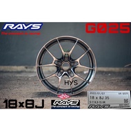 RAYS VOLK RACING FORGED G025 HK 8×18J ET35 PCD 5×114.3 100% ORIGINAL MADE IN JAPAN