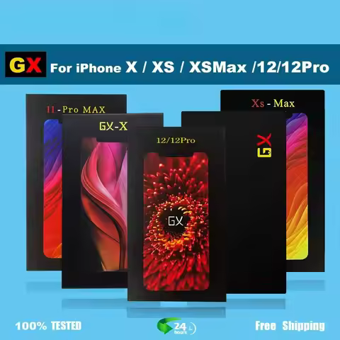 GX 100% OLED Screen For iPhone X XS Max Display True Tone With 3D Touch Screen For iPhone 11 12 13 P