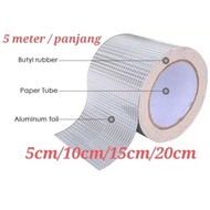 💯 5 meter Waterproof Tape Professional Aluminum Foil Adhesive Butyl Tape Crack Repair Bathroom / Ant