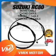 SUZUKI RC80 BRAKE CABLE / CHOKE CABLE / SPEEDOMETER CABLE / THROTTLE CABLE KABEL BREK COK METER MINY