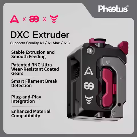 Phaetus DXC Extruder Without Motor Extrusion Mechanism Kit For CREALITY K1 K1C K1 Max 3D Printer Par