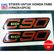 20220325-1034 HONDA FAME [SEBAHAGIAN/PART STICKER]STICKER 2D Body Sticker / Stripe / STIKER Stickers