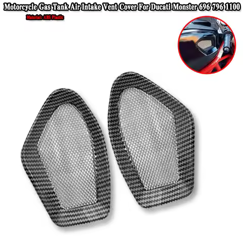 Monster796 Motorcycle Front Air Intake Grille Net Cover Gas Tank Air Intake Vent Cover Fairing For D