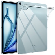 Case for iPad Air 13 inch 2024 Clear,Slim&Lightweight TPU Transparent Back Protective Cover for iPad