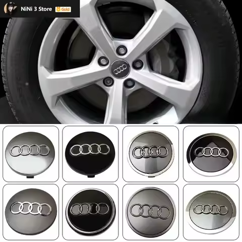 4 P Ç S Audi Wheel Hub Center Cover Badge Is Suitable for Audi Q2L Q5 Q7 Q8 R8 S4 S8 S7 RS5 RS8 RS6A