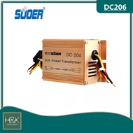 SUOER DC-206 อุปกรณ์แปลงไฟ DC24V to DC12V Auto Transformer