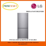 LG  GB-B4059PZ 408L 2 DOOR BOTTOM FREEZER FRIDGE WITH SMART INVERTER COMPRESSOR - 2 YEARS LOCAL WARRANTY