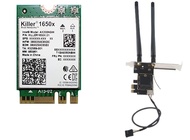 HighZer0 Electronics AX1650x Killer Series Desktop Wi-Fi 6 Kit (PCIe x1) | 2.4 Gbps | Bluetooth 5.2