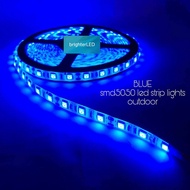 ✴♞12v AND 220V SET- 5meters Blue smd5050 Led strip lights for ceiling cove lights