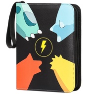 Trading Card File Card Binder Card File 4-Pocket Binder 400 Cards Capacity Popular for Storing Tradi
